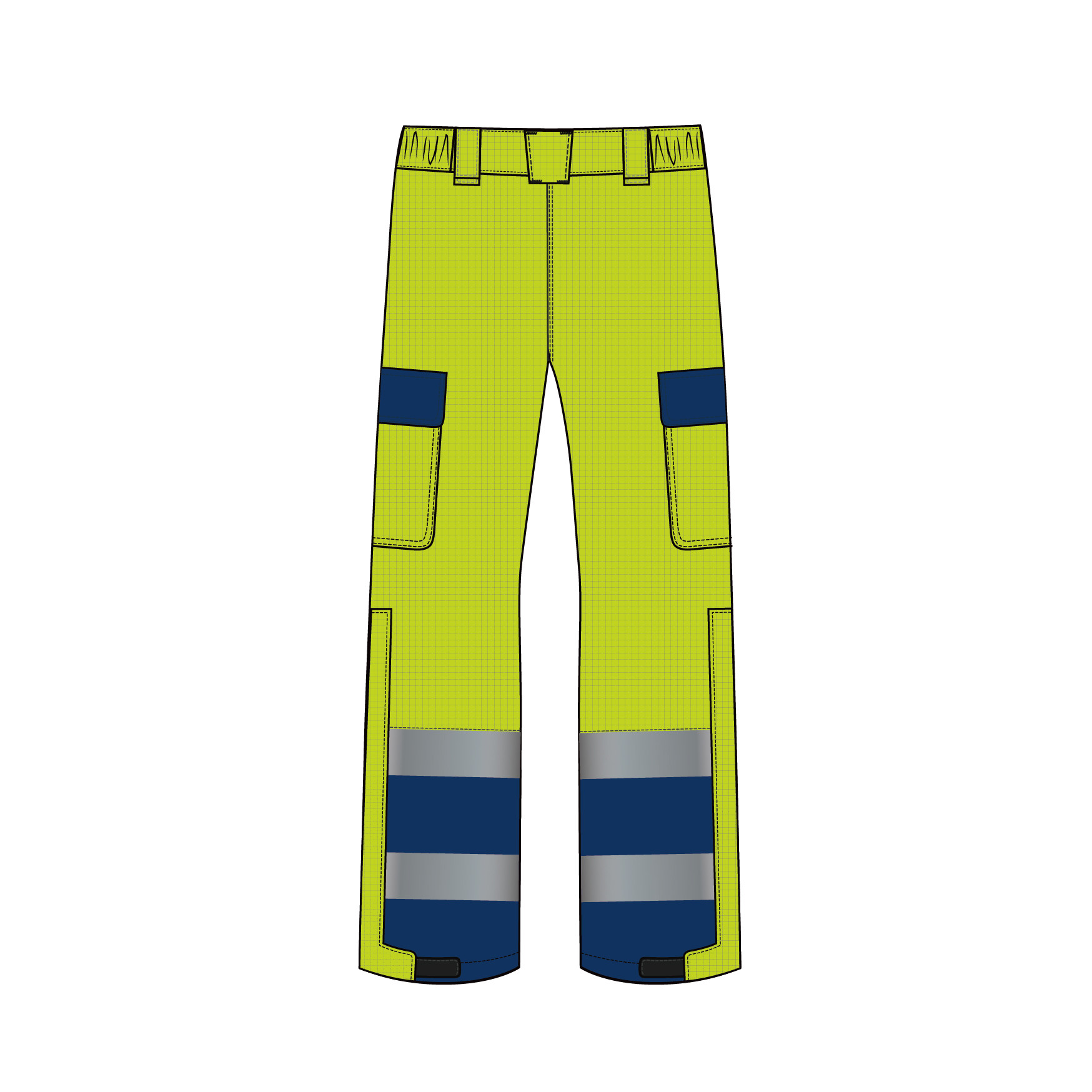 Hivis Rich Moda Blended Three Layers Rain Proof Flame Resistant Work Pants , Water Resistant FR Safety Pants
