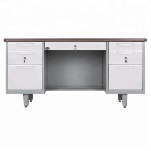 Knocked Down Waterproof Powder Coated Steel Computer Desk