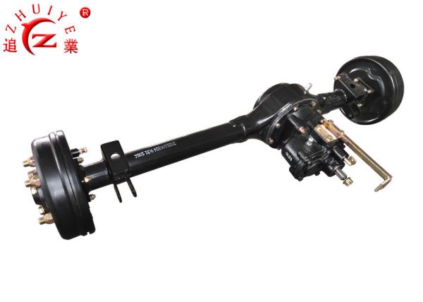 Quality Load Tricycle Rear Axle 3/4 Full Floating 2 Speed Type With Mechanical Drum Brake for sale
