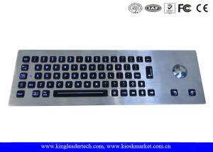 Buy cheap Robust IP65 Illuminated Metal Keyboard Customizable With Trackball product