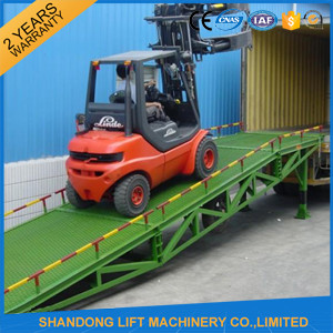 10T Heavy Duty Container Loading Ramps hydraulic trailer ramp lift