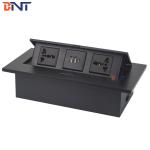 Conference tabletop hidden multi-functional desktop pop up socket with USB
