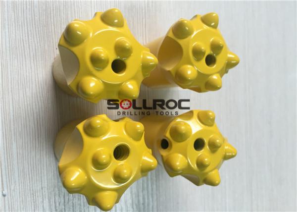 Quality 34mm-43mm Diameter Tapered Button Bits For Geotechnical Borehole Drilling for sale