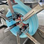 Perforated Double Wall Corrugated Pipe Machine 2m/Min - 6m/Min For Drain Pipe
