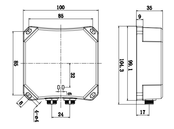 Modbus RTU232 Communication Industrial RFID Reader ISO 15693 Standard