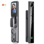Peephole Smart Home Front Door Lock Tuya Biometric Anti Peep Code Keyless Unlock