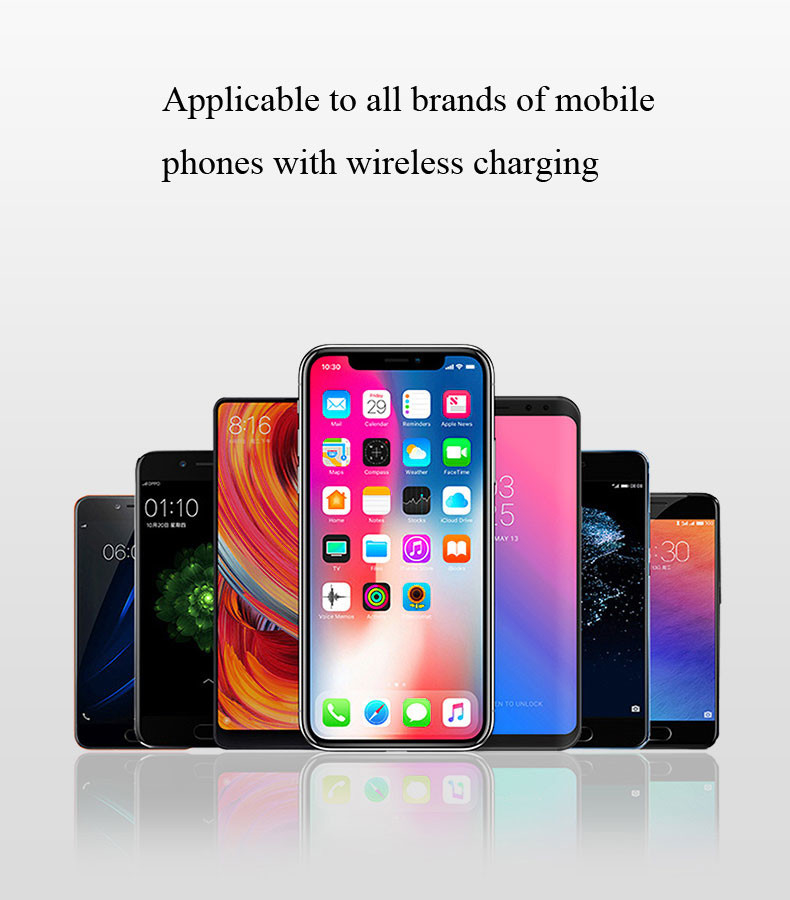10W Fast Charging Qi Car Wireless Phone Charger Automatic Clamping