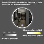 60W Smart Three Buttons Stepless Dimming Mirror Touch Sensor Control Switch for