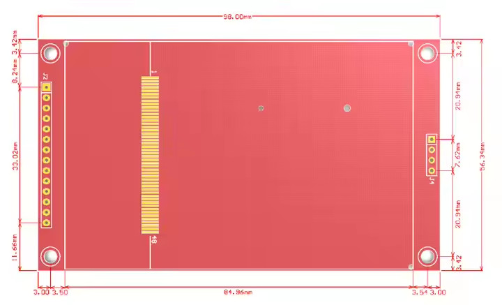 3.5 inch SPI TFT LCD Module with ILI9488 480x320 Resolution