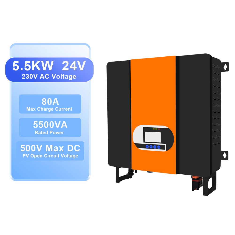 5.5Kva 48V MPPT Solar Charger Controller Wifi Hybrid Inverter with Output Voltage 220V 230V