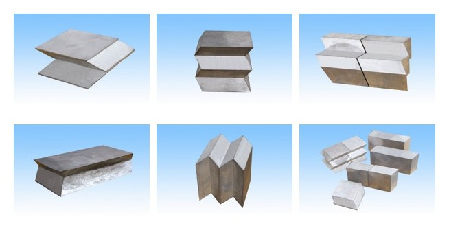 X Ray Single / Double Herringbone Lead Shielding Bricks Customized
