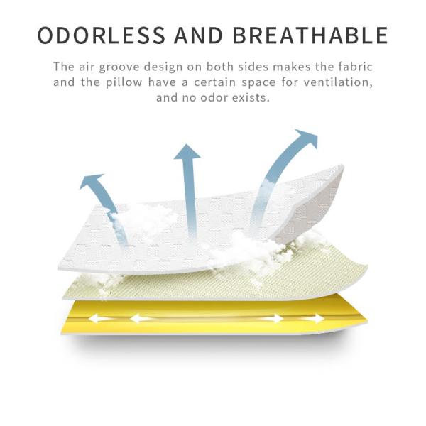 Rollable Memory Foam Bed Wedge Pillow , 50D Memory Foam Pillow For Neck Pain