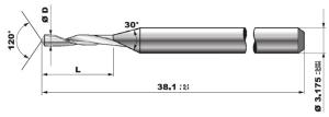 Buy cheap RHF Soft PCB Router End Mill Bits For Aluminum product