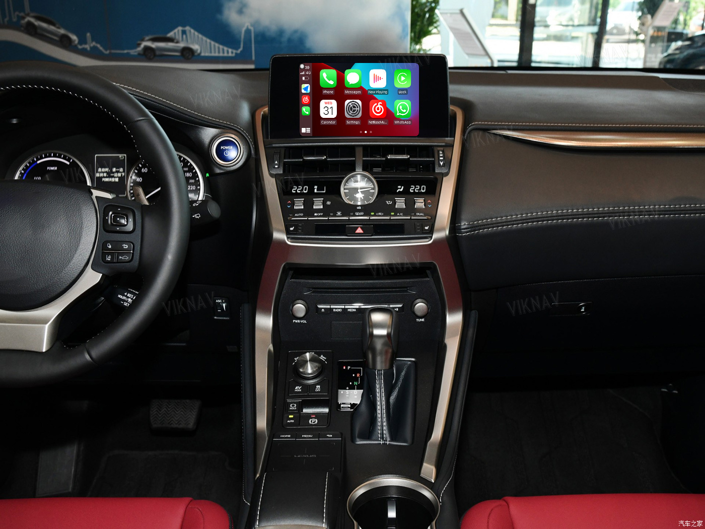 Viknav Linux System For Lexus NX 2018 -2020 Wireless Apple CarPlay Android Auto only support original car 10.25 inch Scr