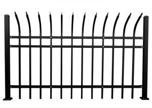 China Garden used wrought iron fencing for sale powder coated spear top steel fencing on sale