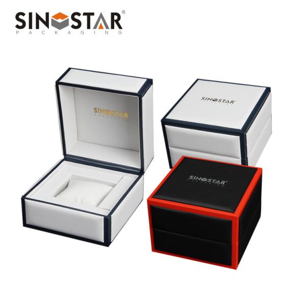 Quality Leather Watch Box With Glossy Varnishing Surface Disposal For Watch Storage And Display for sale
