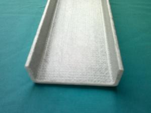China Glass Fiber Reinforced Plastic Pultruded FRP C Channels Composite Profiles on sale
