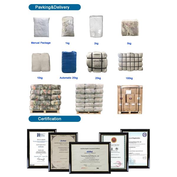 10Kg/Bale 85% Cotton Mixed Cotton Rags