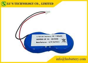 Buy cheap JST Terminals 2P 1200mah Lithium Button Cell 3V CR2450 product