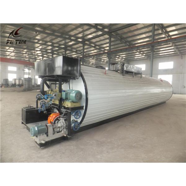 8mm Cylinder Bitumen Heating Tank , Asphalt Plant Bitumen Tank Heating System