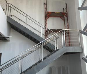 Buy cheap 12mm Tempered Glass Interior Stair Railings Stainless Steel Balcony Balustrade product