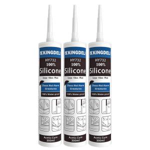 China Water Resistant Silicone Adhesive Sealant Acetic Clear RTV Glass Sealant on sale