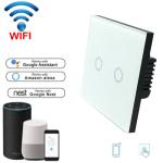 Wireless WiFi Touch Switch interruptor wifi Wall Light Switch with Glass Panel