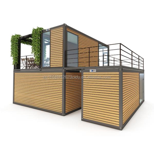 Modular Prefabricated Houses Made of Galvanized Steel Square Tubes for Office and Apartment