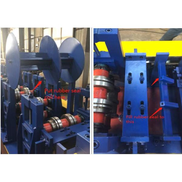Rolling Shutter Rail Rolling Forming Machine With Anti Noise Rubber Seal Filling Online