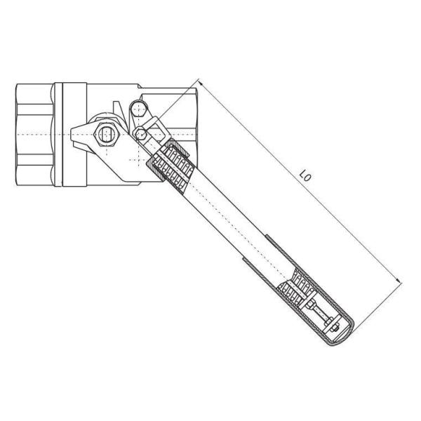 TQ Channel Straight Through Type Ball Valve Full Bore Direct Mount Spring Return