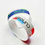 Waterproof and Bar Coding Tyvek Paper Event Wristbands Easy Identification for