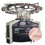 Double Sided Open Width Knitting Machine Circular In A Assembly Workshop