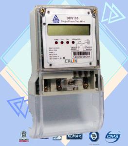 LCD Display Single Phase Electric Meter , Tamper Proof Prepaid Power Meters