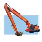 Multipurpose 10m-12m Long Reach Arm , PC80 EX60 Excavator Boom Stick