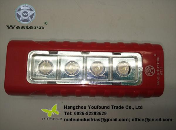 Quality W-718 WESTERN Handle Rechargeable LED Emergency Light for sale