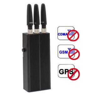 China 3 Antenna Cheap Handheld Cell Phone GSM CDMA DCS PHS GPS Signal Jammer Blocker Isolator on sale