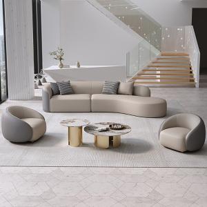 China Modern Stainless Steel  Living Room Combination Round Coffee Table on sale