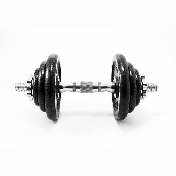 Quality Adjustable Cast Iron Weight Disc Dumbbell Spinlock Set for sale