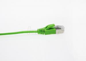 Buy cheap Green Gold Plated Ca5e Patch Cord 3m For Ethernet CMX Fire Rating HDPE Insulation product