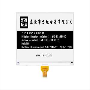 Buy cheap 7.5 Inch 640x384 Dots E Paper Screen Spi E Ink for Shelf Label product