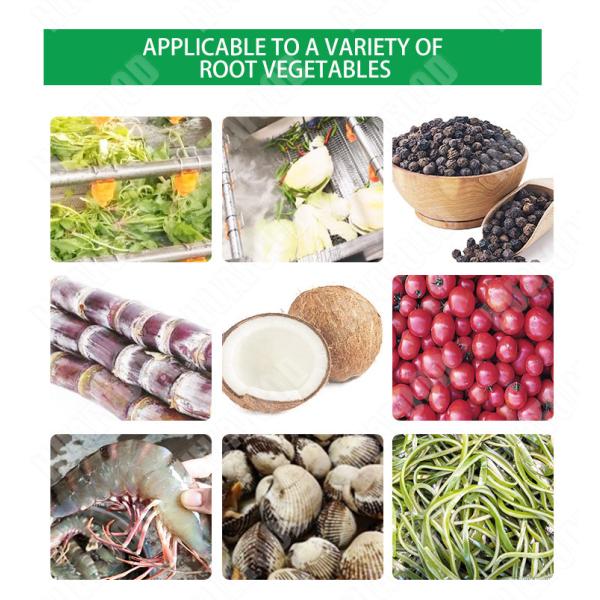 Luxury Vortex Vegetable Washing Machine Swirl / Bubble Vegetable Cleaning Line