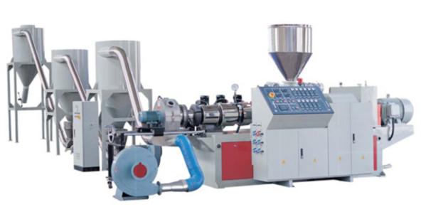 Quality PVC Plastic Pipe Production Line Correspondingly Pelletizing Evenly Solid With Cooling Unit for sale