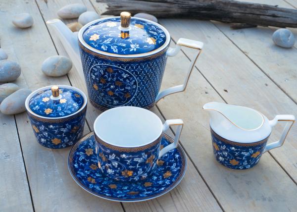 Quality HS 6911101900 Bone China Decal Fine Porcelain Coffee Set for sale
