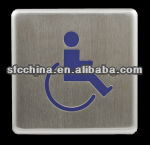 Anti-theft 4.75" small square push to open or push to exit switch for autodoor