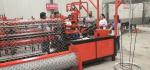 3m width Automatic PLC Double Wire feeding Chain Link Fence Machine/chain link