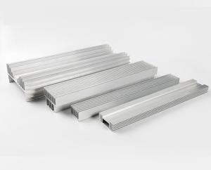 Buy cheap 6063 T5 Aluminum Extruded Aluminum Heatsink Large CNC Extrusion Machining Heat Sink Aluminum Profile product