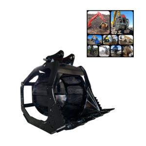 Buy cheap Excavator Rotating Screening Bucket 33t Rotating Skeleton Bucket product