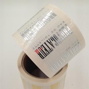 Premium Gold Foil Cosmetic Tamper Seal Stickers