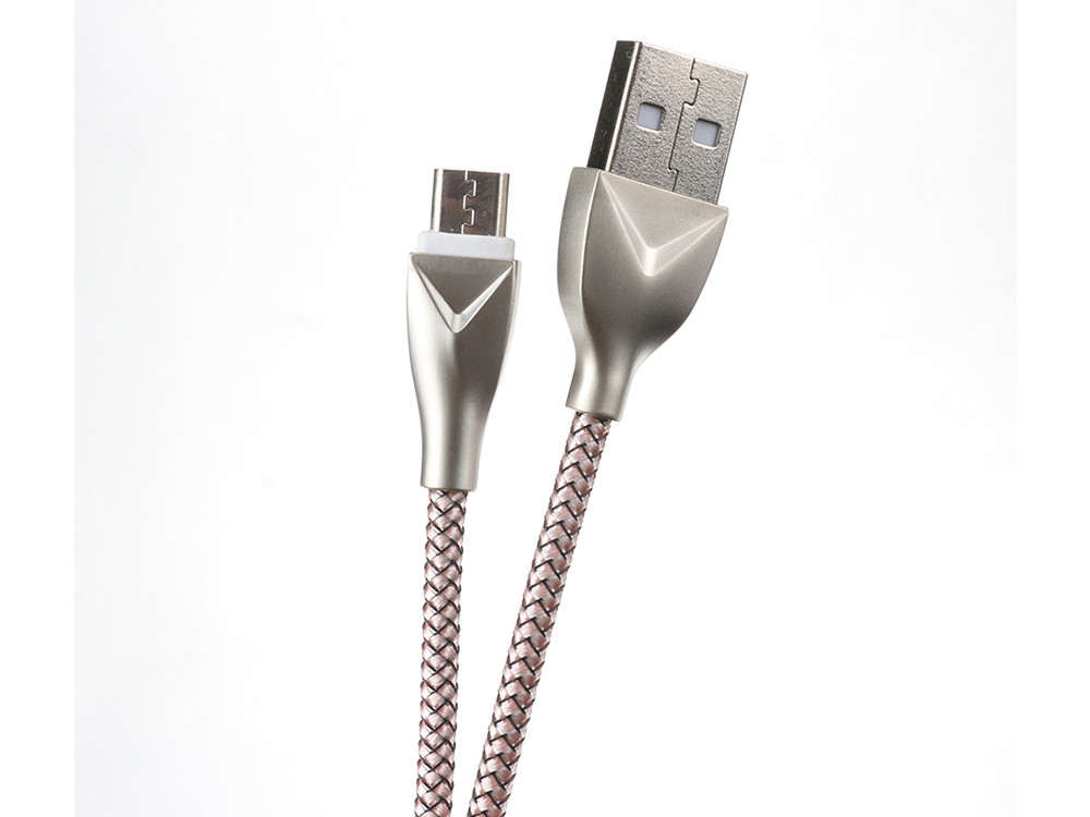 Micro 8 Pin Retractable Usb Cable Braided Mesh Color Customized 100/200/300cm