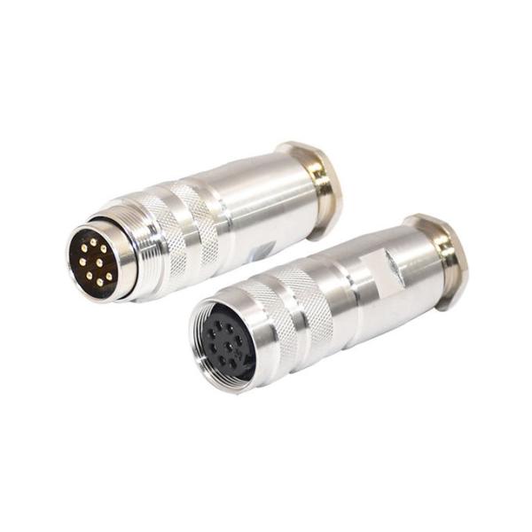 connector M16 8 pin copper metal assembly type plug car airbag connector